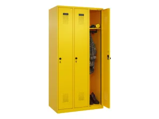locker,HxBxD 1850x900x500mm,3vak,vak B 300mm,draaigrendel - 1