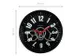 Wandklok Nextime 36cm Gear Clock zwart metaal/glas