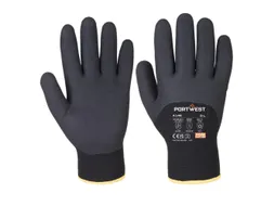 Portwest A146 thermisch handschoenen, zwart, maat L, 12 paar