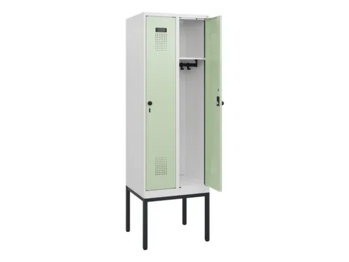 schoollocker,HxBxD 1950x600x500mm,2vak,vak B 300mm,draaigrendel