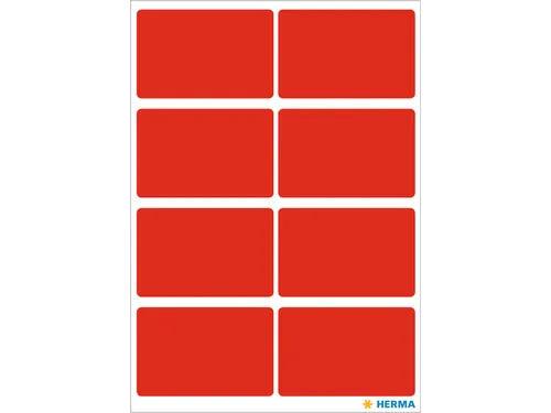 HERMA 3692 Universele etiketten 26x40mm Rood 40 stuks