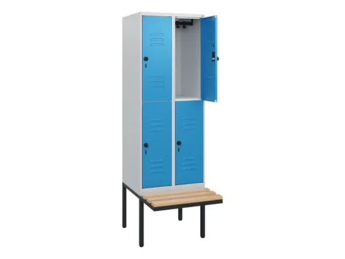 Dubbeldekse dekenkist,HxBxD 1950x600x815mm,2x2vak.,vak B 300mm