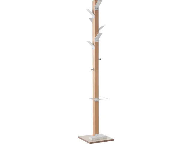 Kapstok Easycloth model A, uit hout, wit