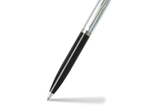 Balpen SHEAFFER 100 E9313 Glossy black barrel brushed chrome cap nicke