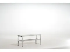 omkleedbank,HxLxD 450x1015x350mm,alu. lijsten,frame RVS RAL7035