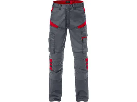 Fristads 2555 STFP werkbroek voor P/COT, grijs/rood, maat D108, per st