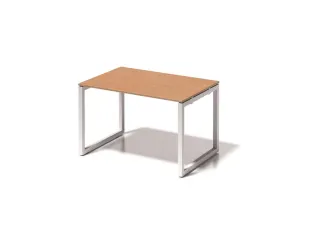 bureau,HxBxD 740x1200x800mm,blad beuken,sledeframe verkeerswit - 1