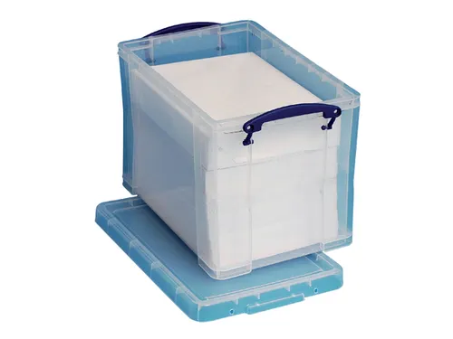 Hangmappenkoffer Opbergdoos 19 Liter Transparant