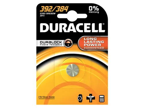 Batterij Duracell knoopcel 392 alkaline Ø7,9mm 1.5V-45mAh
