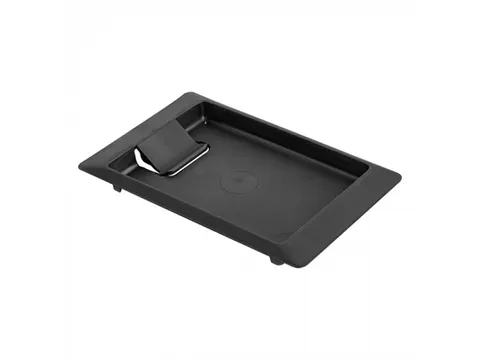 Emga Rekening schaaltje Kunststof Tableau 18cm met klem Zwart