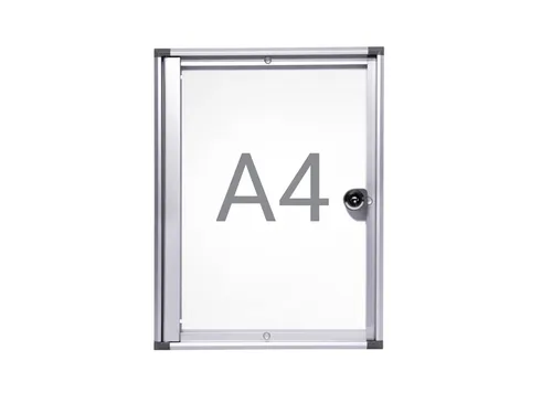 Binnenvitrine wand MAULextraslim whiteboard 1xA4 met slot