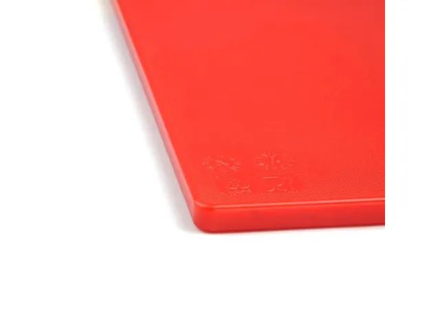 Hygiplas Snijplank glad LDPE 45x30x1cm Rood