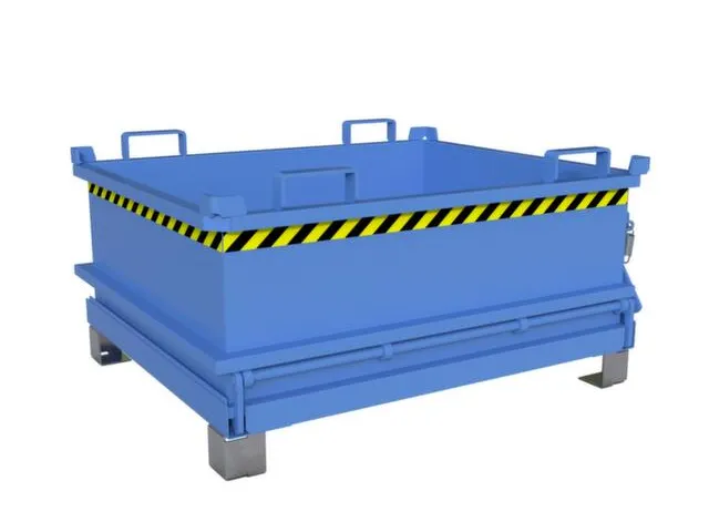 mini-bodemklepcontainer,HxLxB 625x1000x1200mm,0,37m³,inrijbeugel,staa