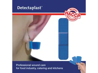 Detectaplast 8238 piercingpleister elastisch blauw 9x38 mm 50 stuks - 2