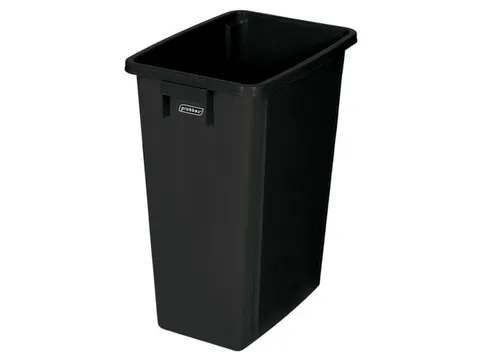 afvalverzamelaar,60l,HxBxD 580x320x460mm,romp PP zwart,gesloten