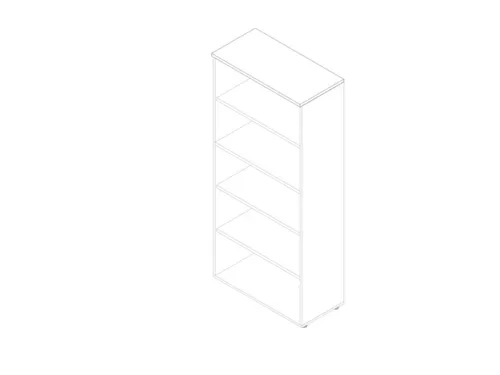 kantoorstelling,HxBxD 2000x900x450mm,4xhouten vloer,5ordnerhoogtes
