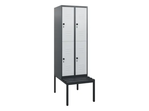 Dubbeldekse dekenkist,HxBxD 1950x600x815mm,2x2vak.,vak B 300mm