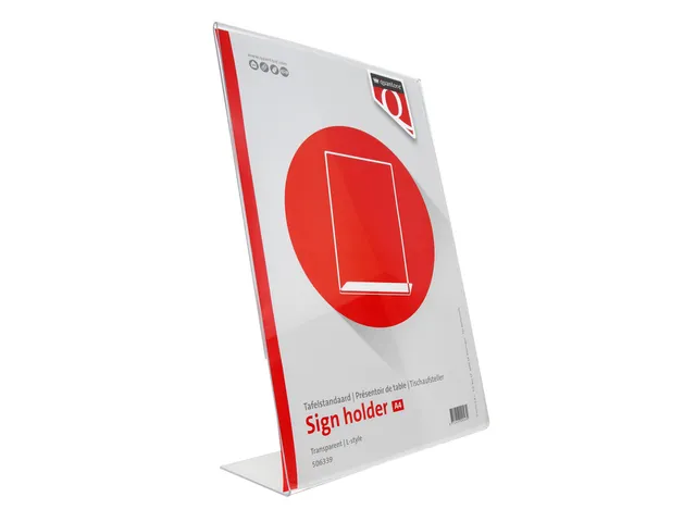 Kaarthouder Quantore A4 L-staand