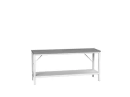 werkbank,HxBxD 780-930x2000x600mm,linoleumblad,4voeten