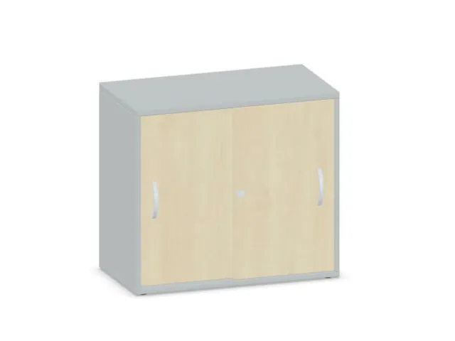 Schuifdeurkast 720x800x430mm Lichtgrijs Decor Front Esdoorn