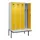 locker met bank,voor scheiding van kleding,HxBxD 2120x1200x815mm,4vak