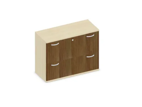 hangmappenkast 770x1000x430mm 2hangmappenframes Esdoorn+ Noten