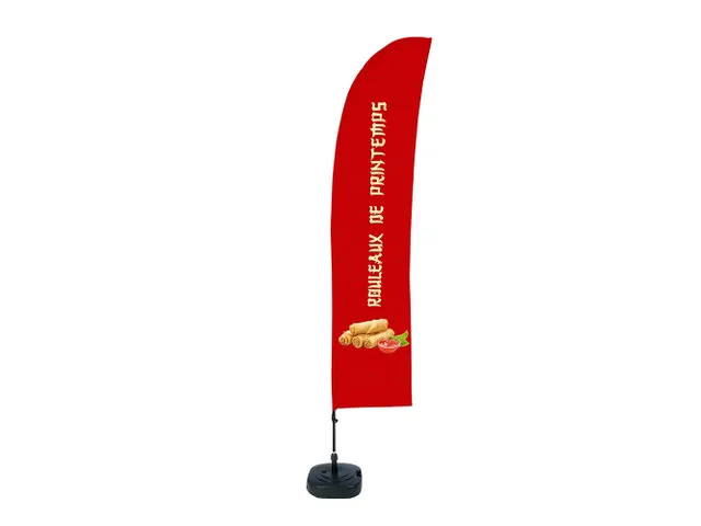 Beachflag 430cm complete set "Rouleaux de printemps"