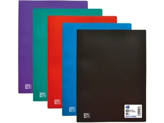 OXFORD Initial showalbum A4 40 Tassen PP geassorteerde kleuren - 2