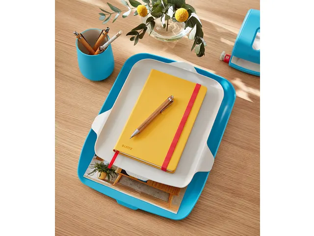 Brievenbak Leitz Cosy met desk organiser blauw A4