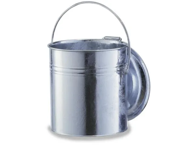 Vuilnisemmer 40 Liter 420x360mm Scharnier Beugelgreep Verzinkt