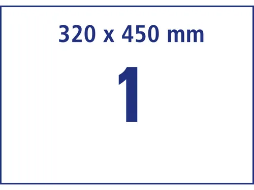 Antimicrobiële etiketten afneembaar transparant 450x320mm