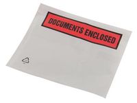 Zelfklevend Documentenmapje A7 Bedrukt Documents Enclosed 1000 Stuks