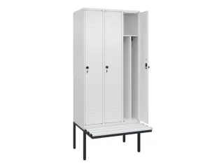 locker voor scheiding van kleding,HxBxD 2120x900x815mm,3vak - 2