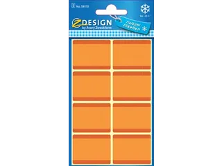 Avery Zweckform Diepvriesetiketten in blister oranje 40 etiketten - 1