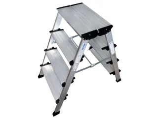 Vouwtrapje Aluminium H 850Mm Aan Beide Zijden Te Gebruiken 2X4Treden - 3