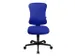 chaise de bureau pivotante,Mécan. synchrone,assise tissu bleu royal