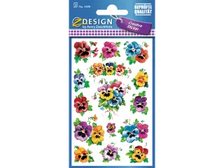 papieretiket Z-design Creative pak a 3 vel viooltjes - 1