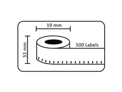 Dymo Compatible Label 11355 S0722550 19x51mm