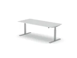 Elektrisch ihv bureau,HxBxD 650-1310x2000x900mm,blad wit