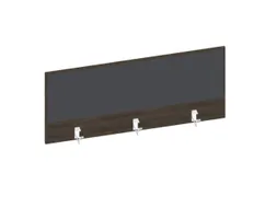 baliepaneel bureau aanbouw achter bruin hickory BN8010antraciet 1200mm