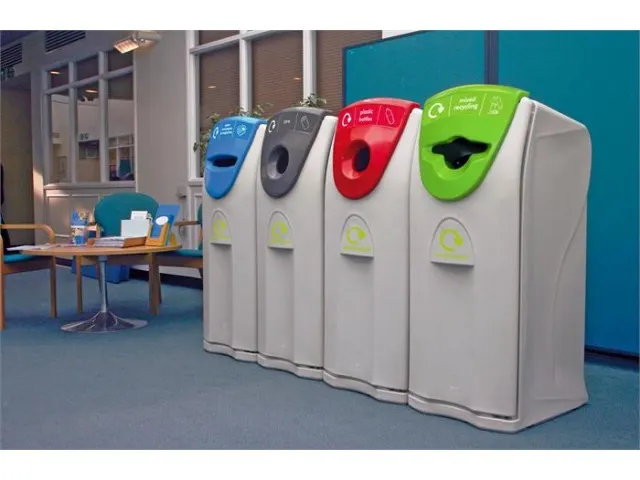 Maxi Envirobin met flessenopening 140 liter Grijs