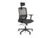 Bureaustoel EN1335 Linea Tekna 01/PT zwart/zwart met Hoofdsteun