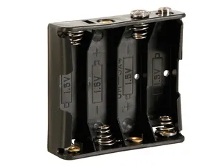 Batterijhouder Voor 4 x AA-CEL (Voor Batterijclips) - 2