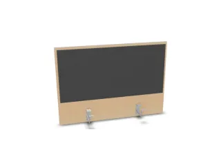 opzetpaneel bureau aanbouw achter NE-esdoorn antraciet 800mm - 1