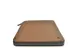 Schrijfmap DESQ A4 met rits leder bruin