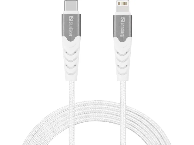 USB-C PD TO LIGHTNING Kabel MFI 1 Meter Wit
