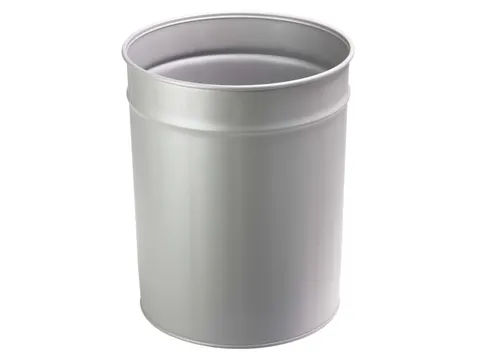 Prullenbak 20 Liter Metaal Zilver