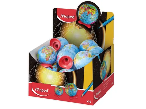 Puntenslijper Maped Globe display à 16 stuks