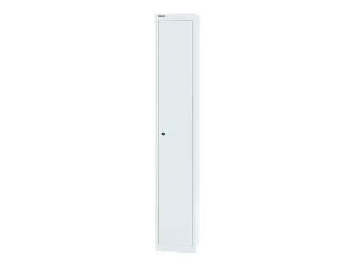 garderobekast,HxBxD 1802x305x457mm,1x2vak.,cil.-slot,romp verkeerswit