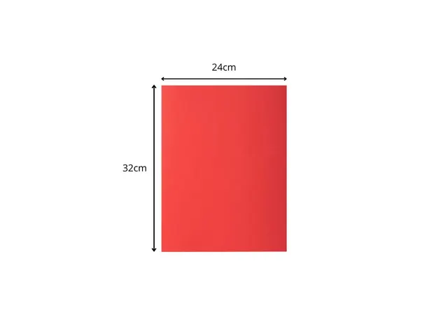 10 dossiermappen ROCK''S 220 - 24x32cm-Rood